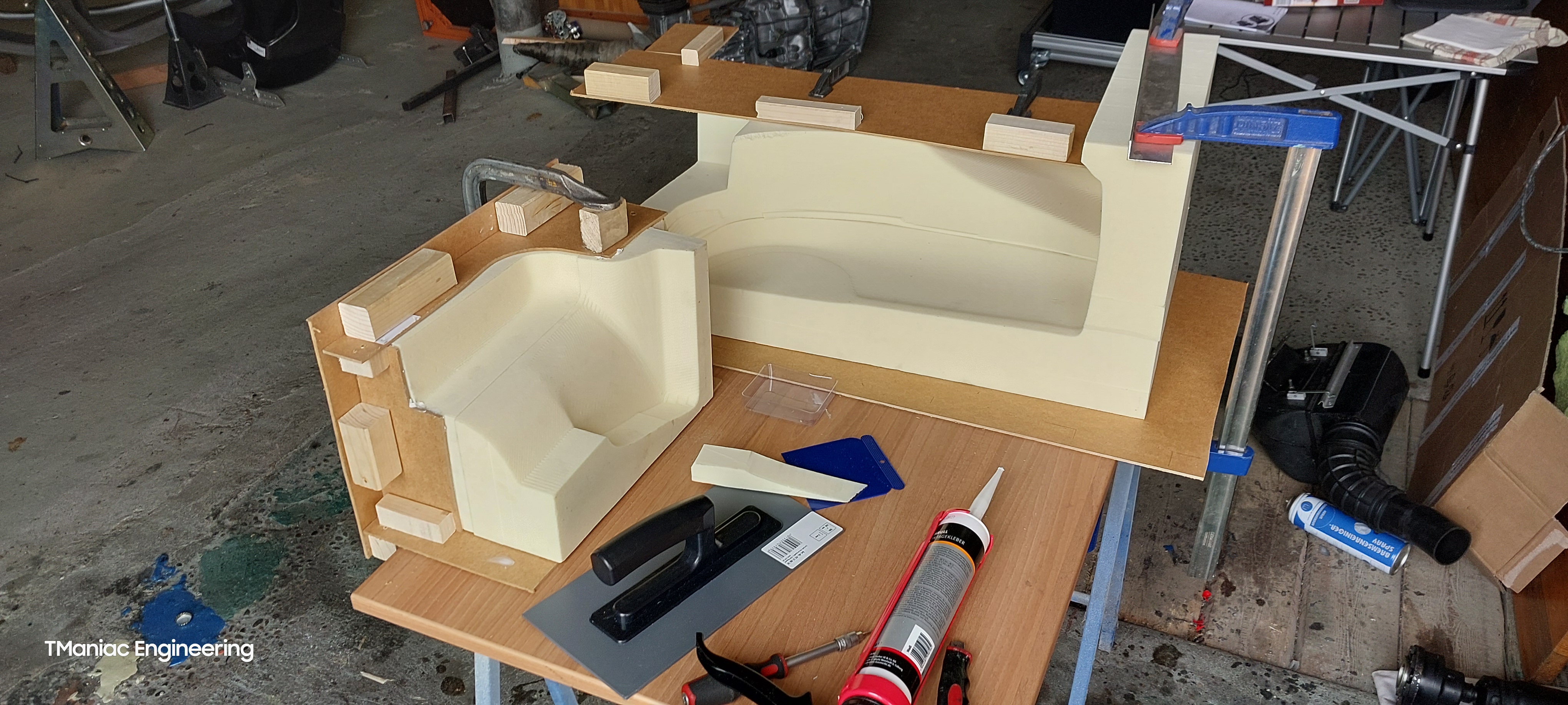 Versteifung durch MDF Platten